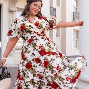 JessaKae Isabella Floral Wrap Dress